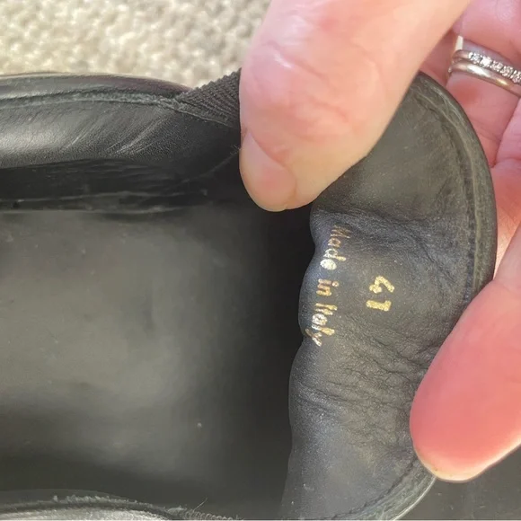 Celine Black Satin Slip-on - Picture 5 of 7